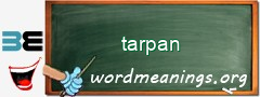 WordMeaning blackboard for tarpan